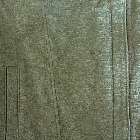 Vince Cypress Scuba Frise Asymmetrical Zipper Jacket size XS moto chic stretchy - Picture 12 of 12